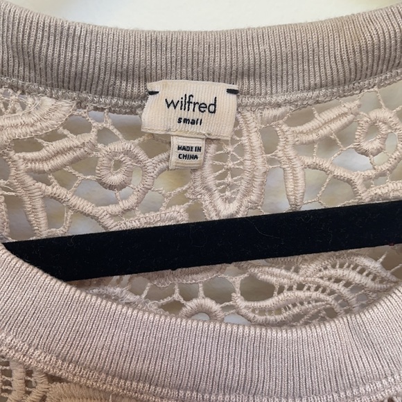 Wilfred beige eyelet crew neck tunic size S - Picture 4 of 4